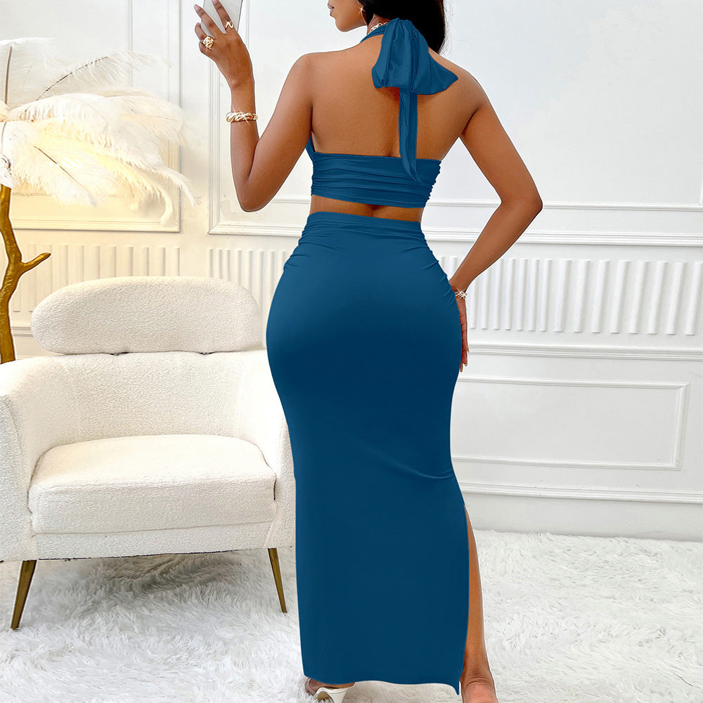 Women Top and Skirt Two-piece Set 9