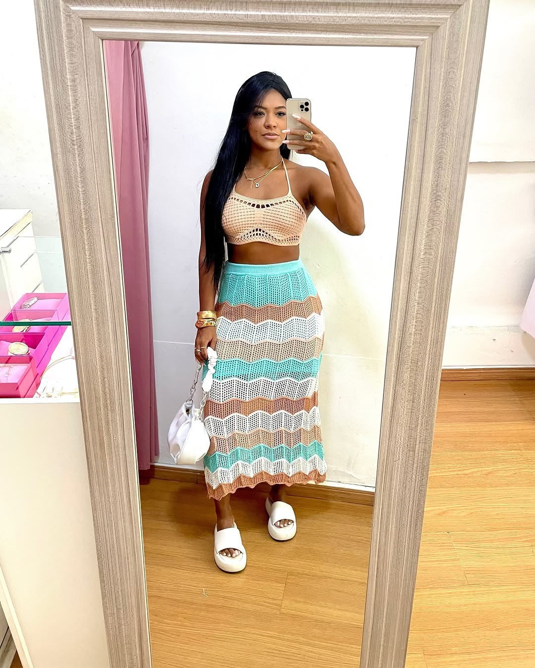 Casual Beach Bikini Cover-Up Colorful Women's Skirt 4