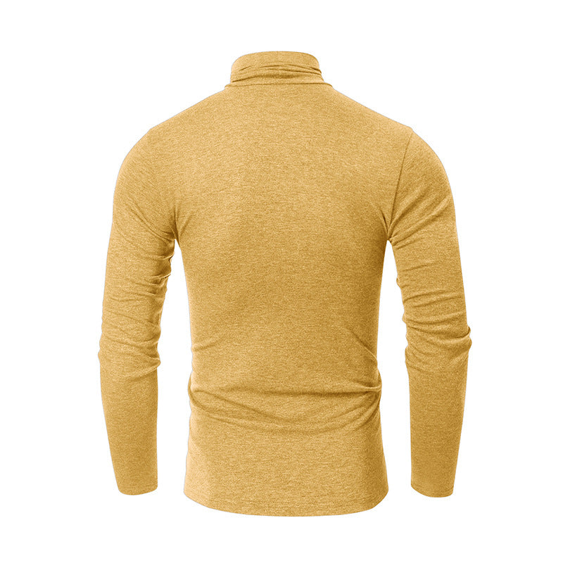 Men's Fall and Winter Turtleneck Basic Long Sleeve T-Shirt 52