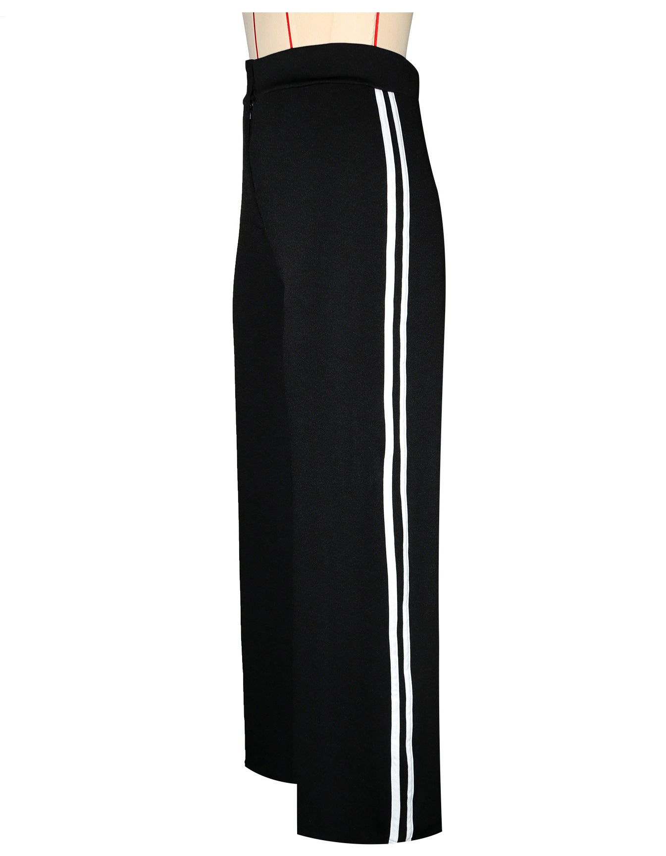Women's Side Stripe High-Waist Straight Leg Casual Pants 8