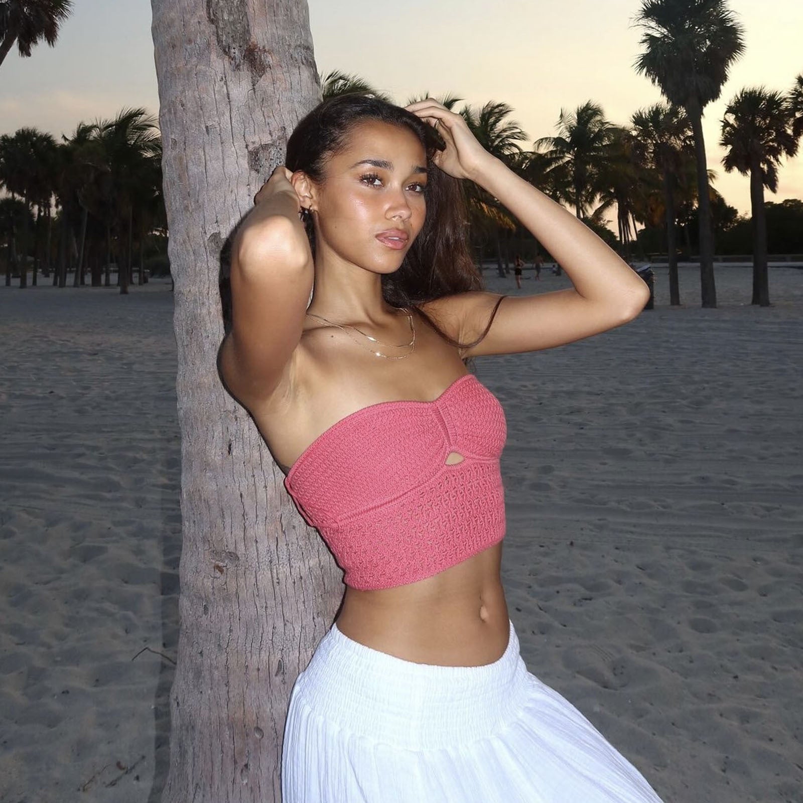 Spring Summer Women's Striped Sexy Hollow Strapless Knitting Vest 11