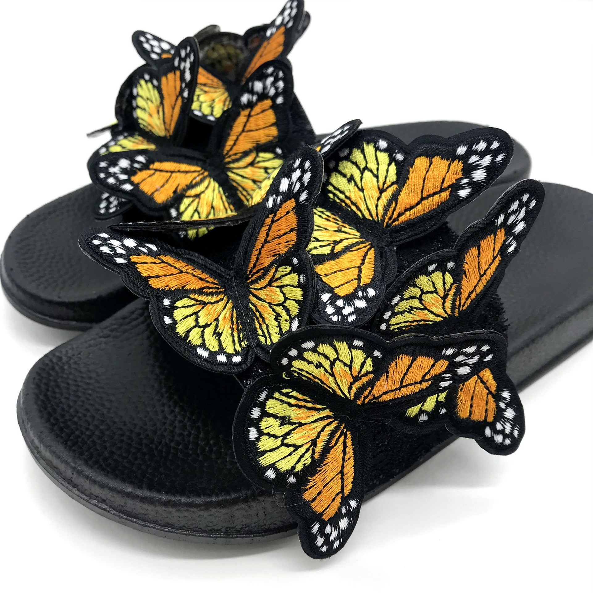Women bowknot embroidered flip flops and flat shoes 29