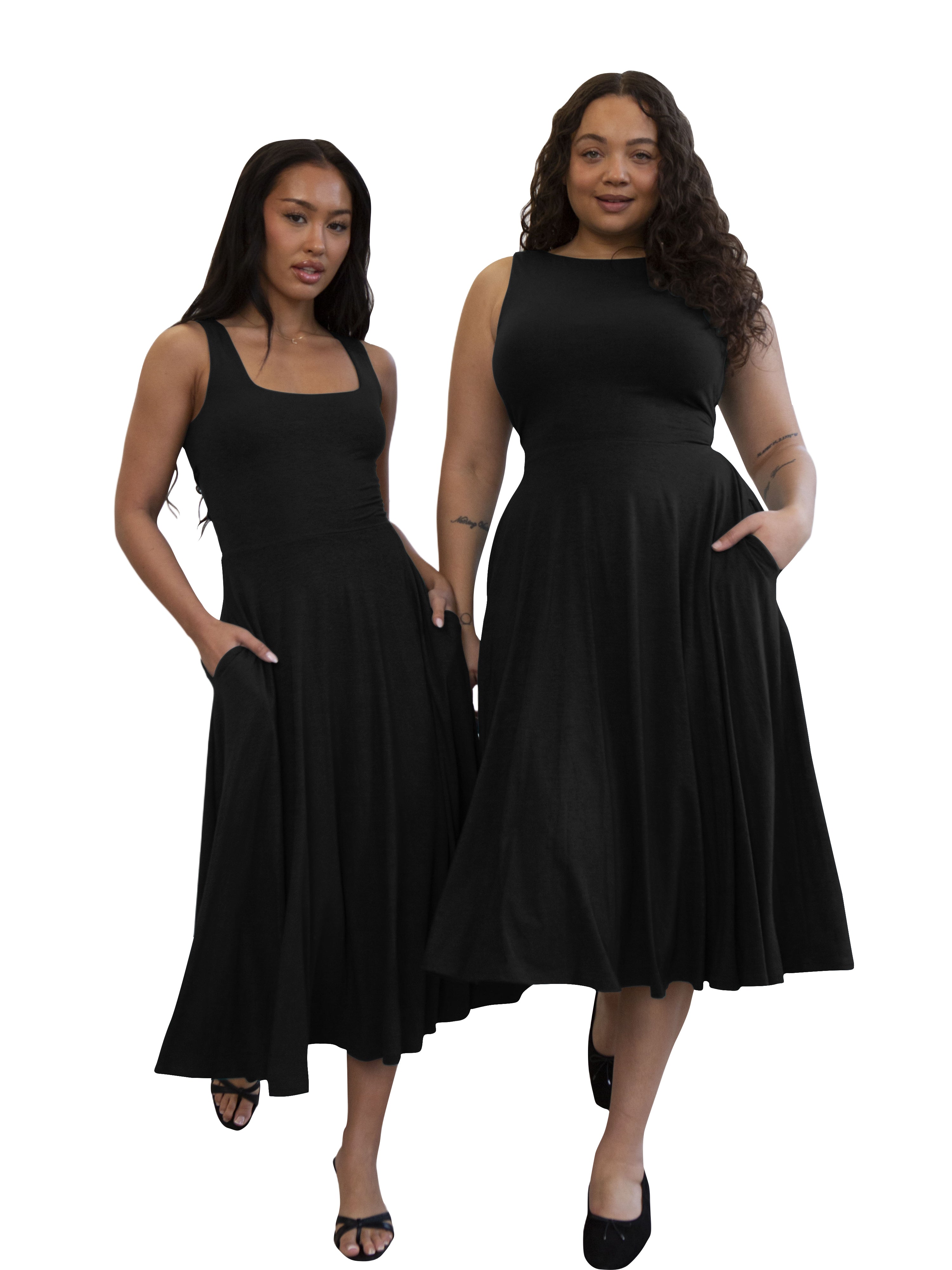 Women Solid Sleeveless Dress 10