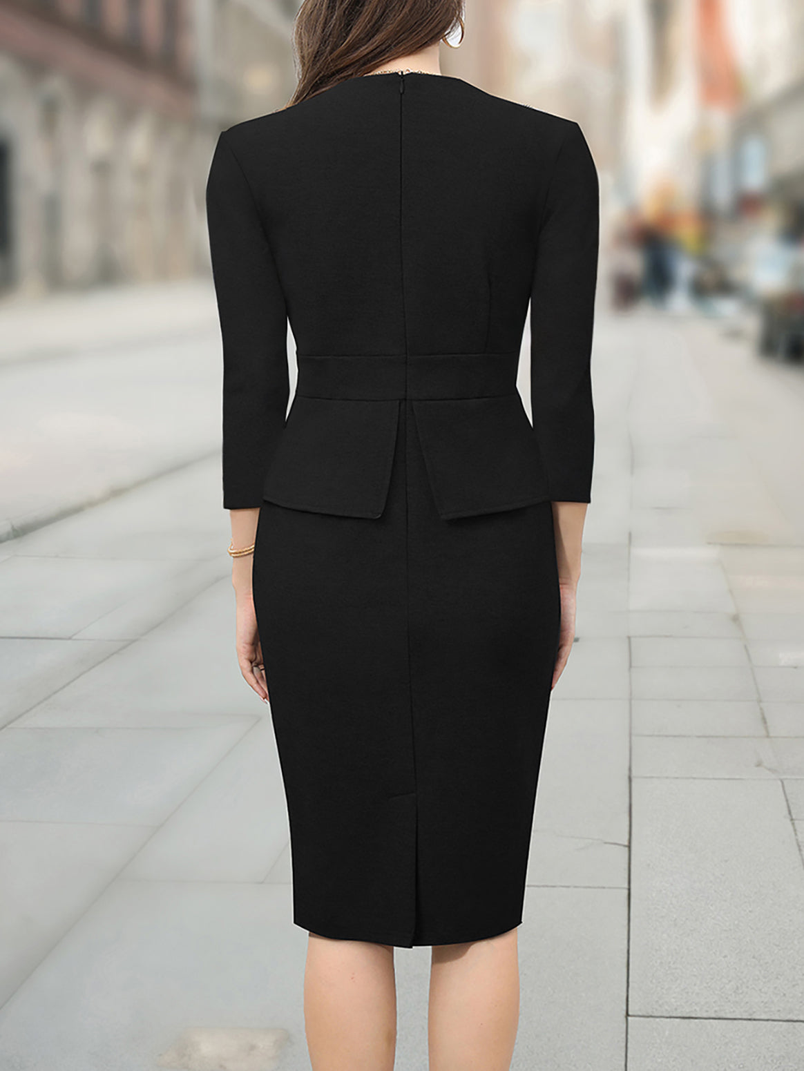 Career Dresses for Formal Occasions for Women in All Seasons  Chic Slim A-Line Fashion Dress 8