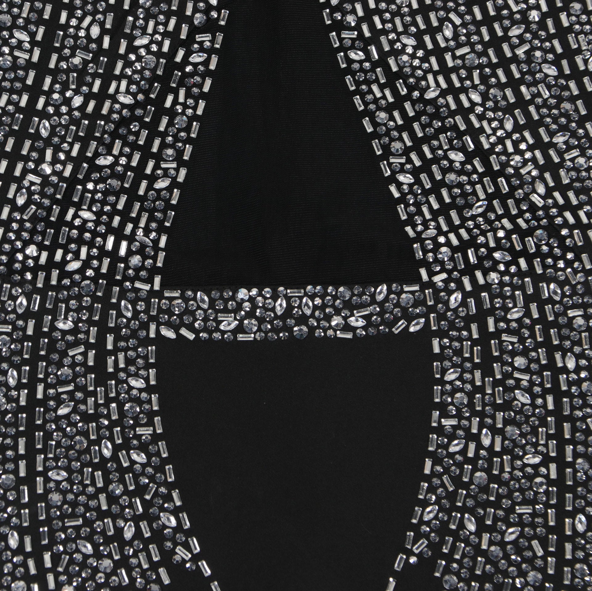 Women Beaded Mesh See-Through Patchwork Sleeveless Slit Dress 37