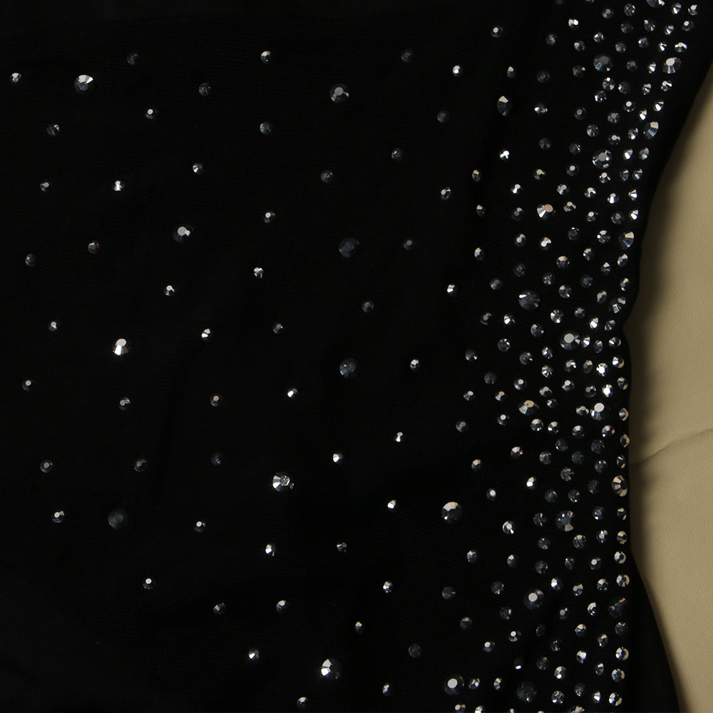 Autumn Party Beaded Black Sexy Patchwork Jumpsuit 9