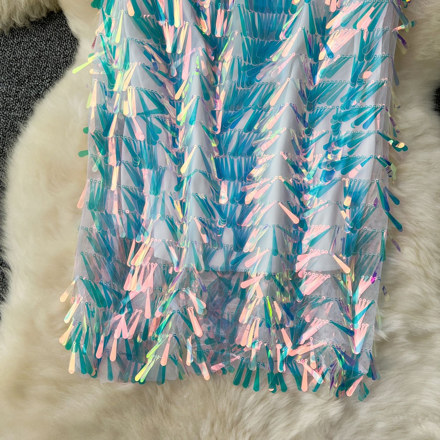 Women Summer Sequined Sparkling Skirt 17