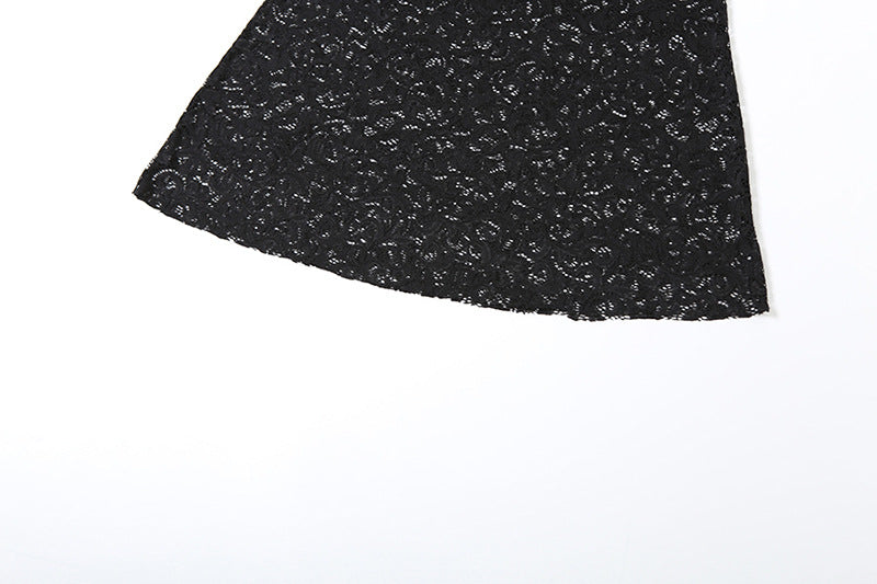 Summer Women sexy hollow strap top and solid lace skirt two-piece suit 15