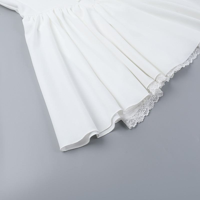 Off-Shoulder Slim Waist A-Line Mini Dress Chic Cocktail Dress 18