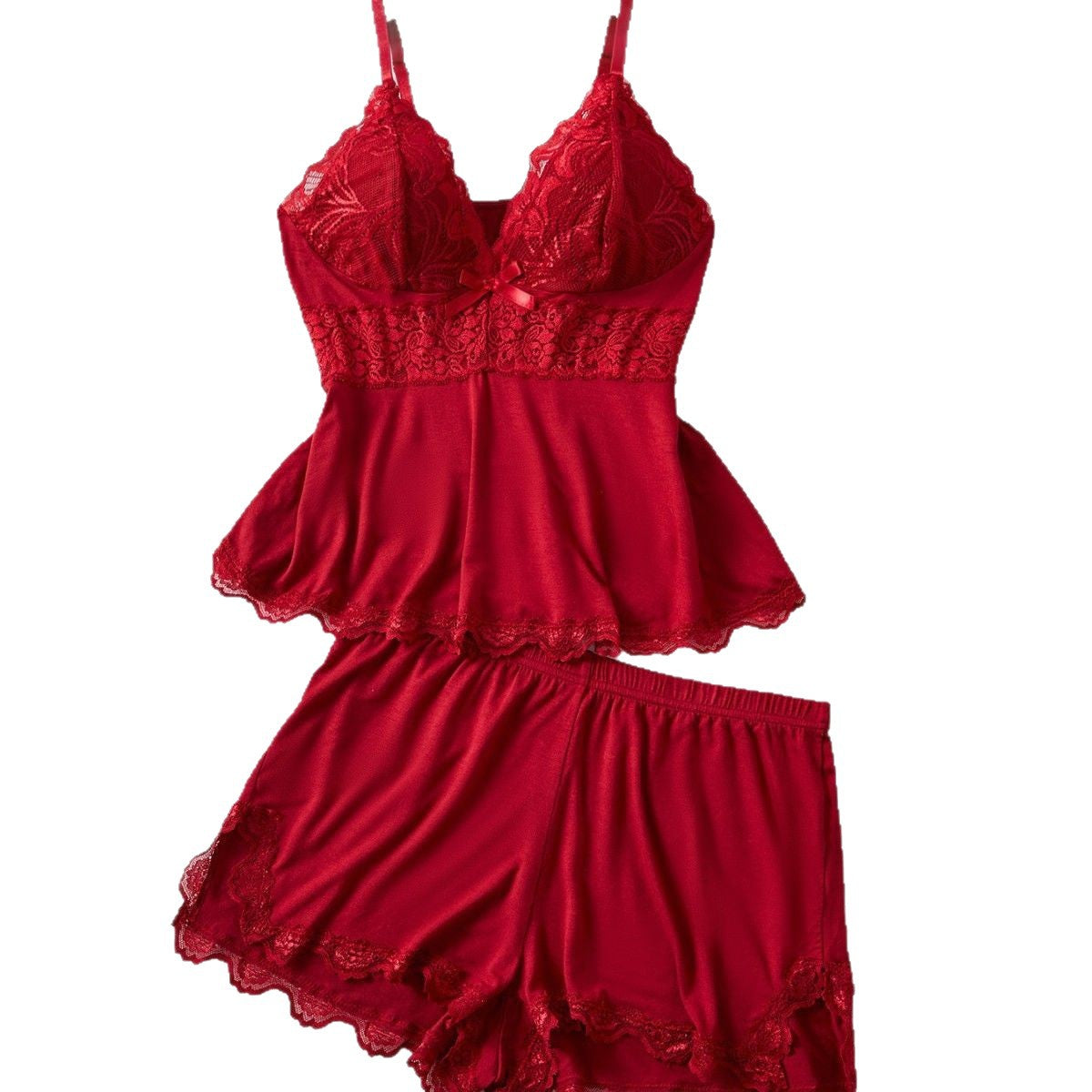 Sexy Strap Lace Pajama Set Women's Loungewear 9