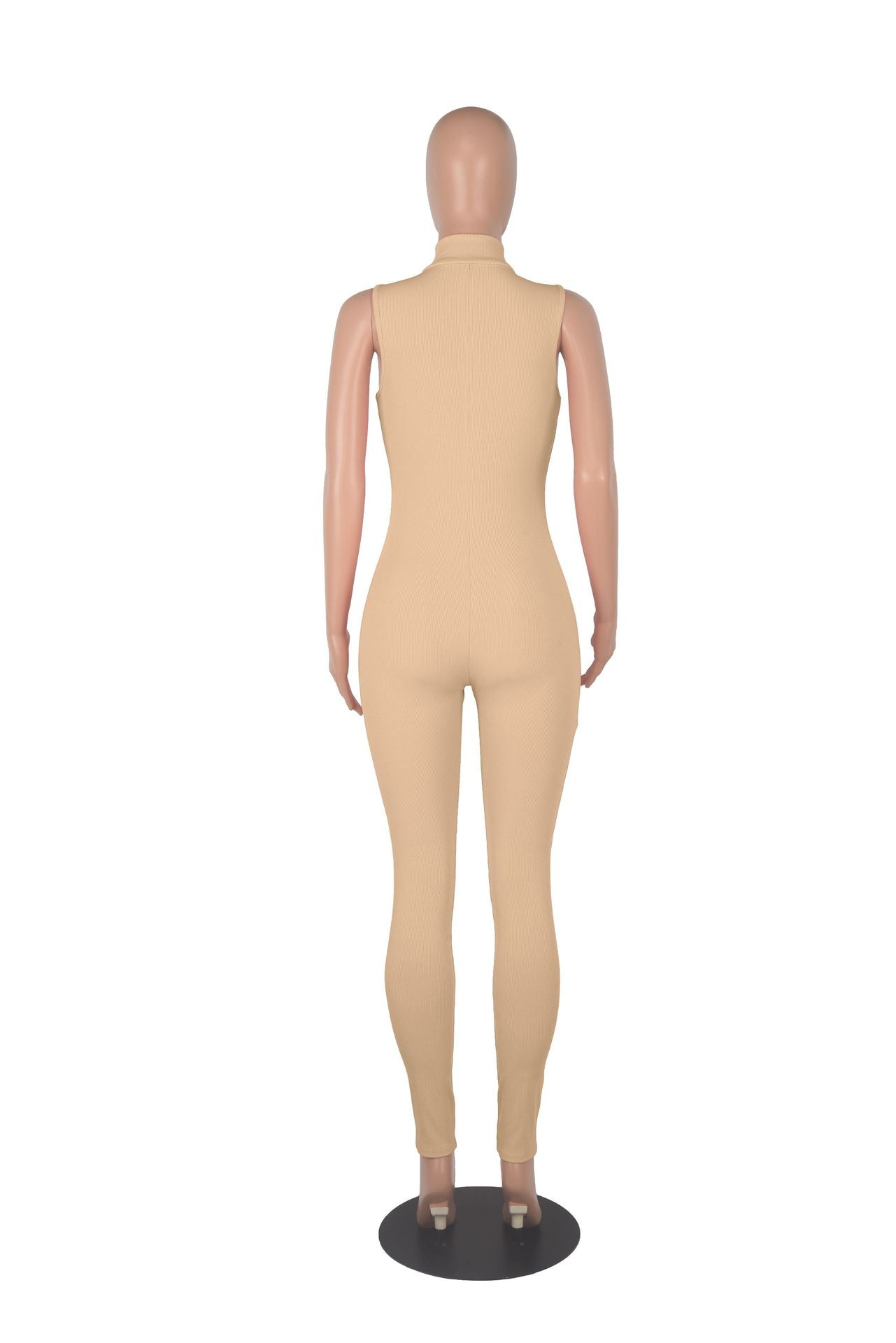 Women stretch zipper Jumpsuit 37