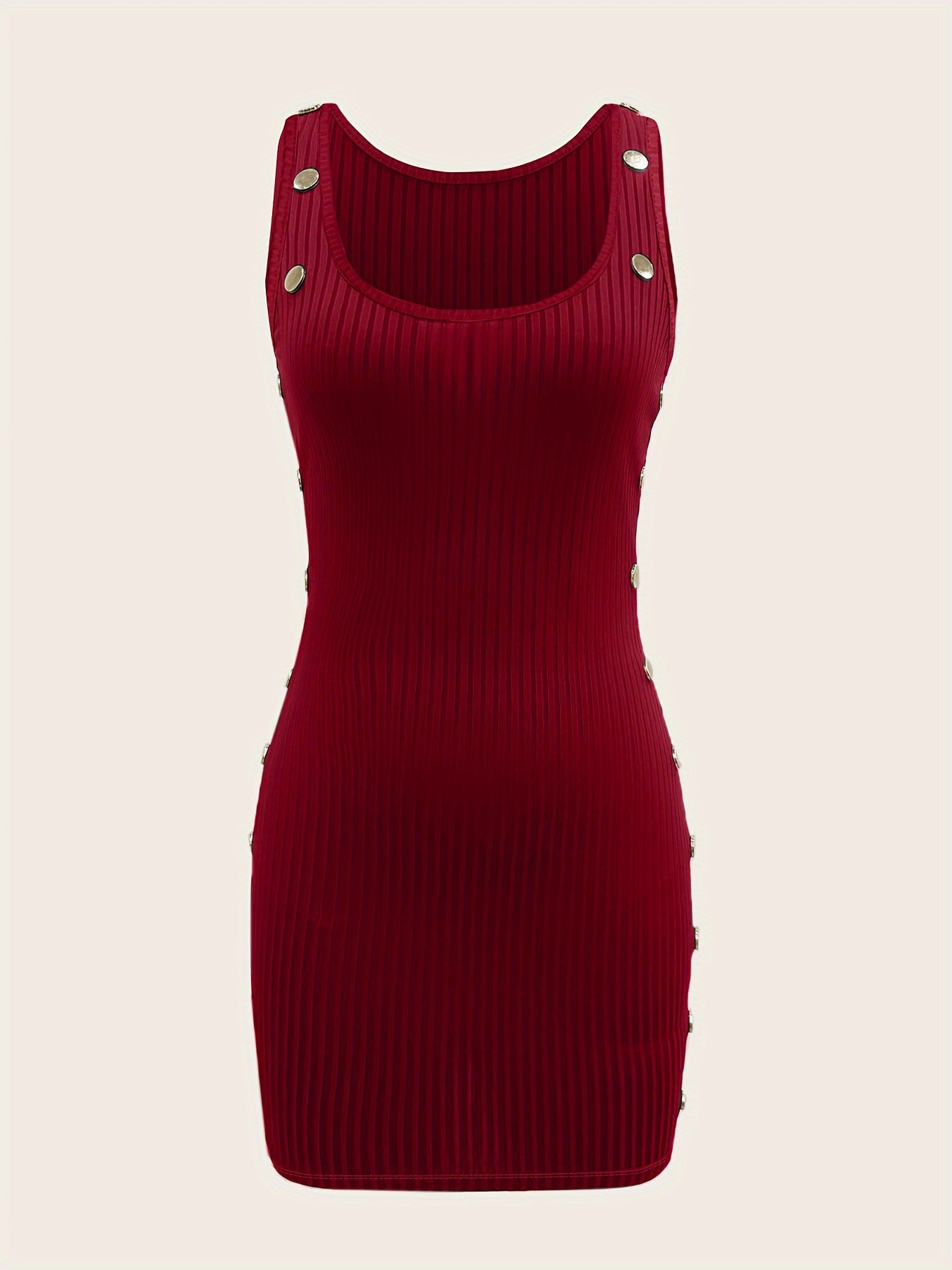 Summer  Street Solid Color Strap Sexy Women's Bodycon Dress 17