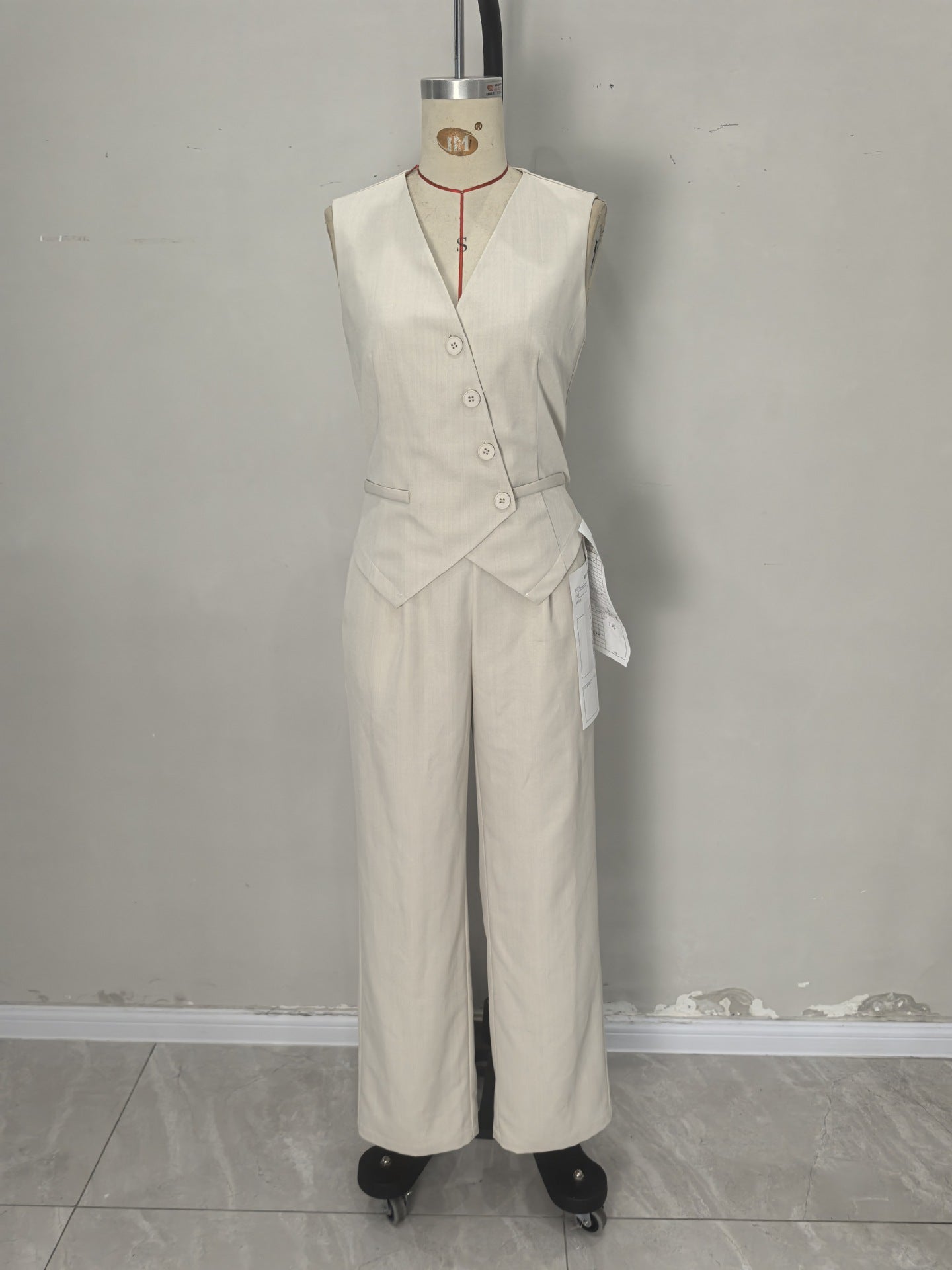 Women's Office Vest Pant suit for Work 4