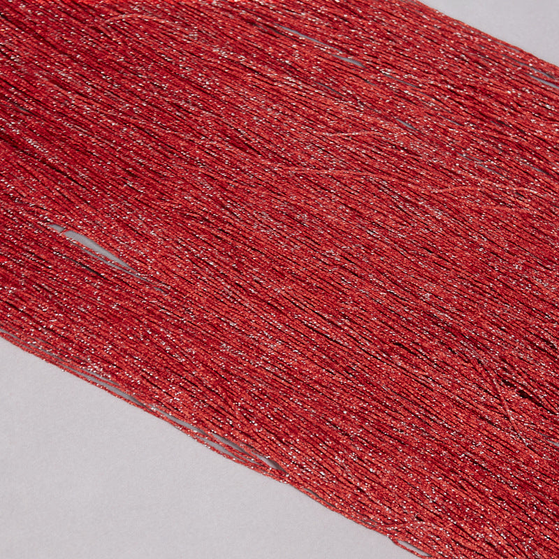 Women Tassel Patchwork Strapless Dress 20