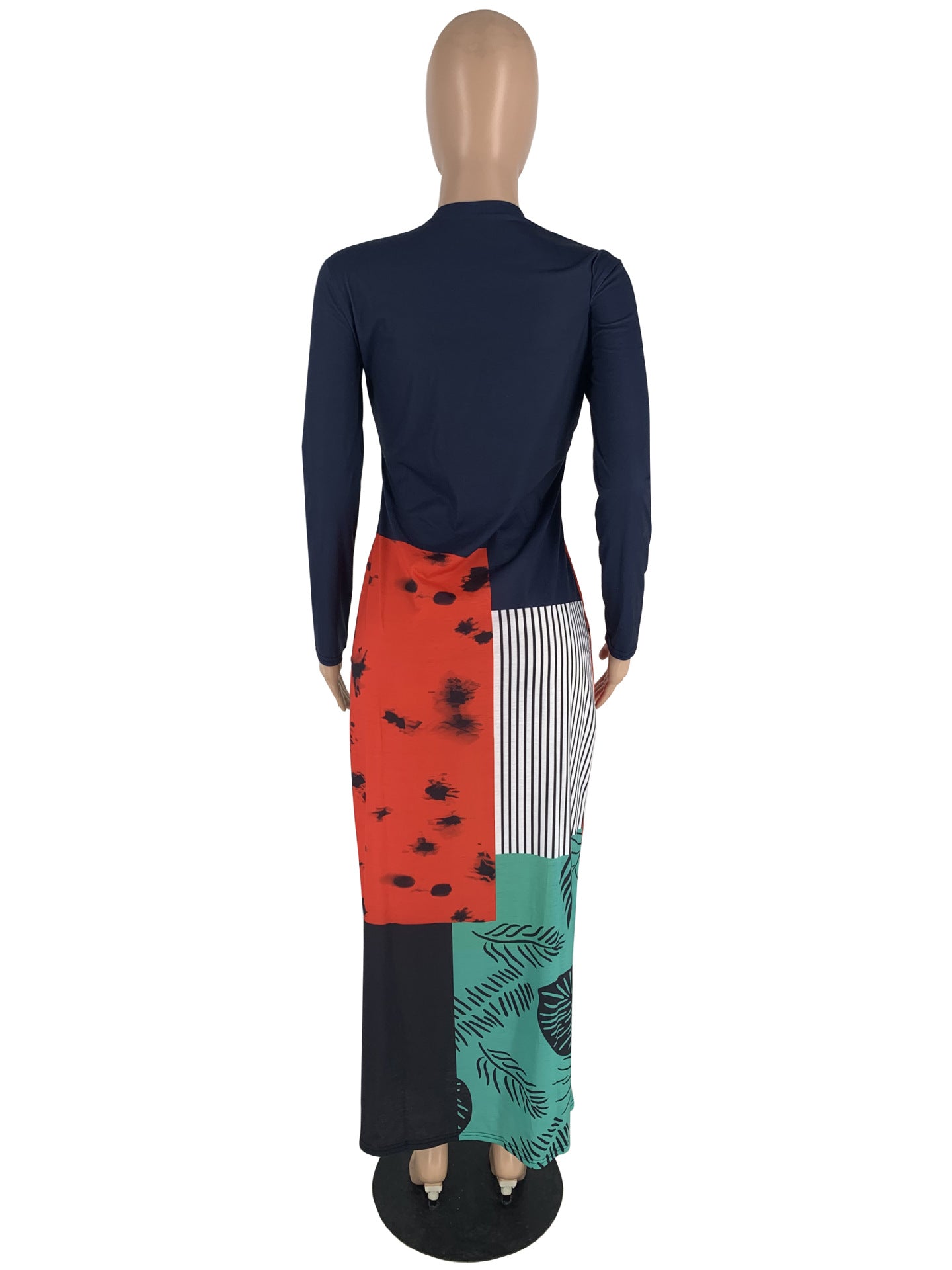 Printed Letter Long Dress 7