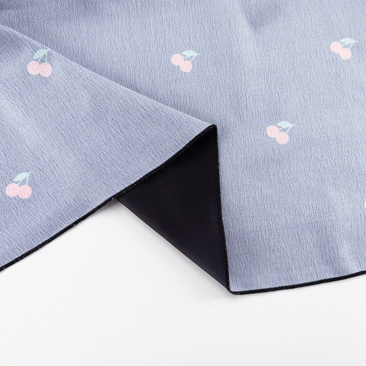 Women's Printed Round Neck Long Sleeve Dress Fall Fashion Slim Waist Satin Maxi Dress 26