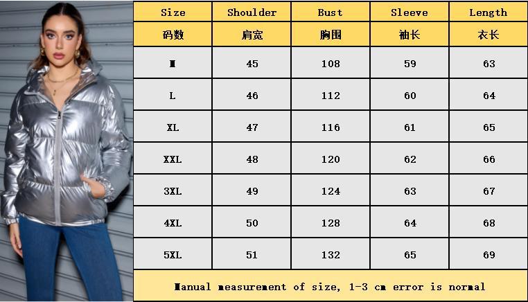 Women American Winter Shiny Padding Jacket 11
