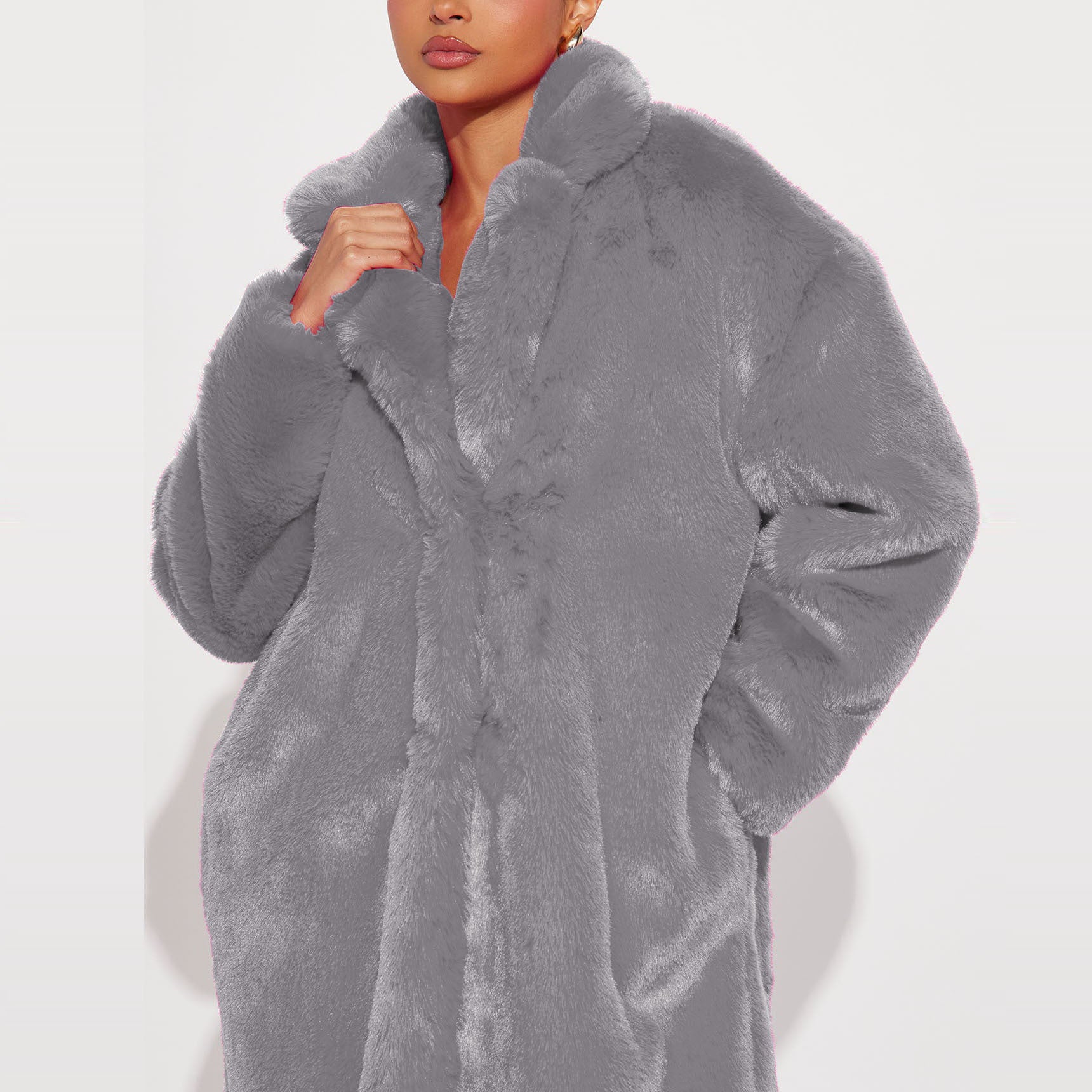 Women Faux Furry Coat 23