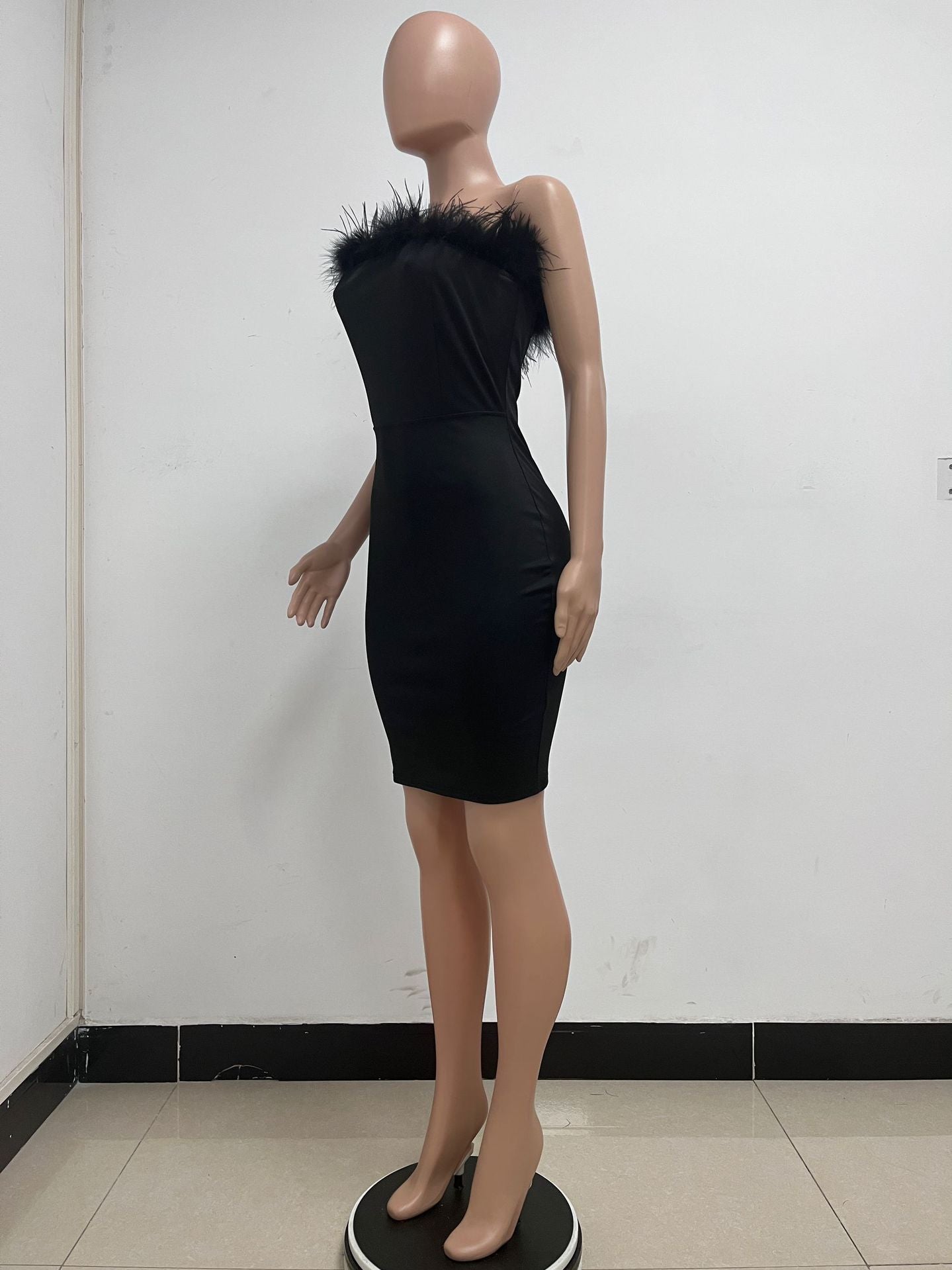 Women Solid Backless Sleeveless Bodycon Dress 12