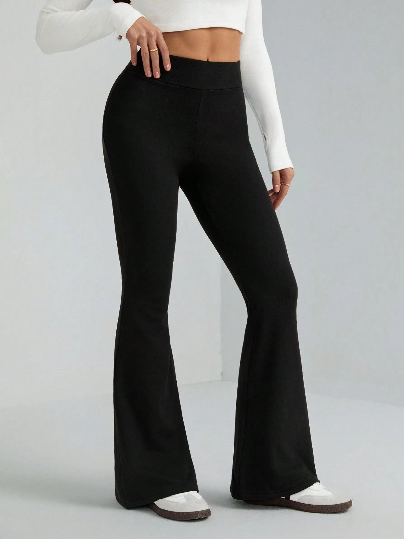 Women Stretchy Bell Bottom Pants 6