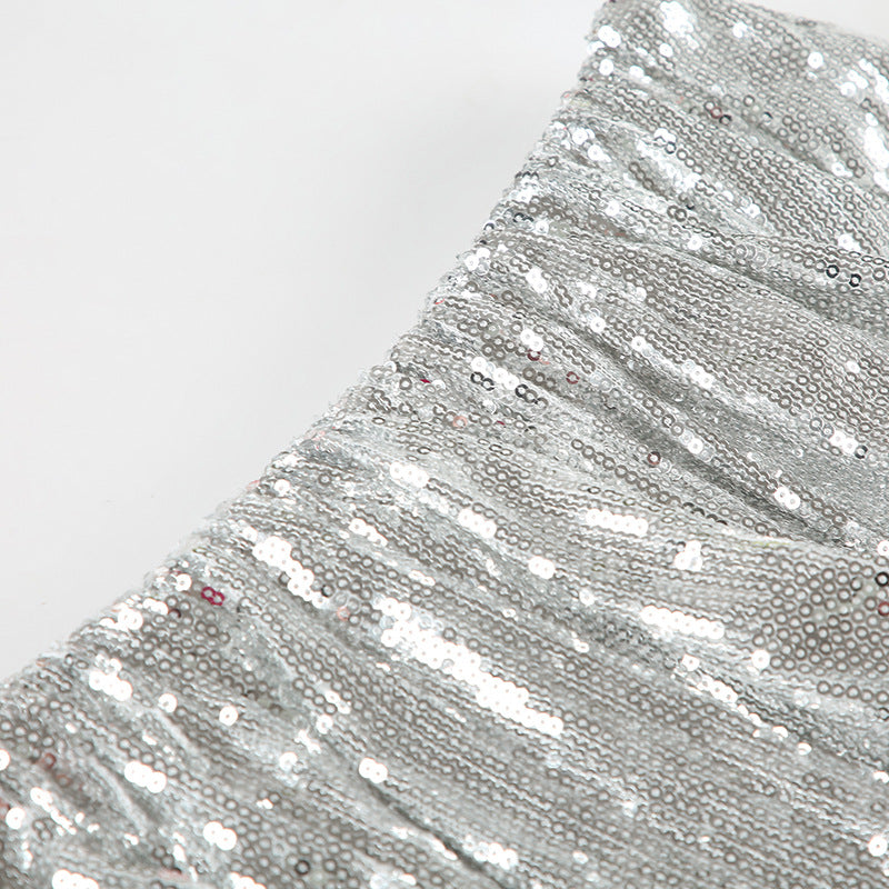 Women Sexy Sequined Bubble Skirt 17