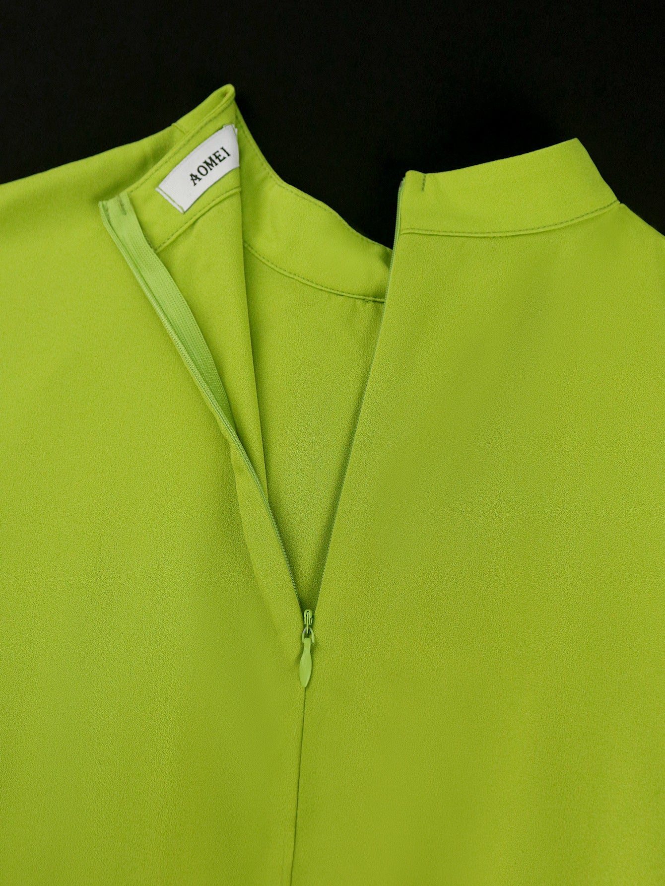 Fashion Elegant Green High Waist A-Line Pleated Formal Party Dress 7