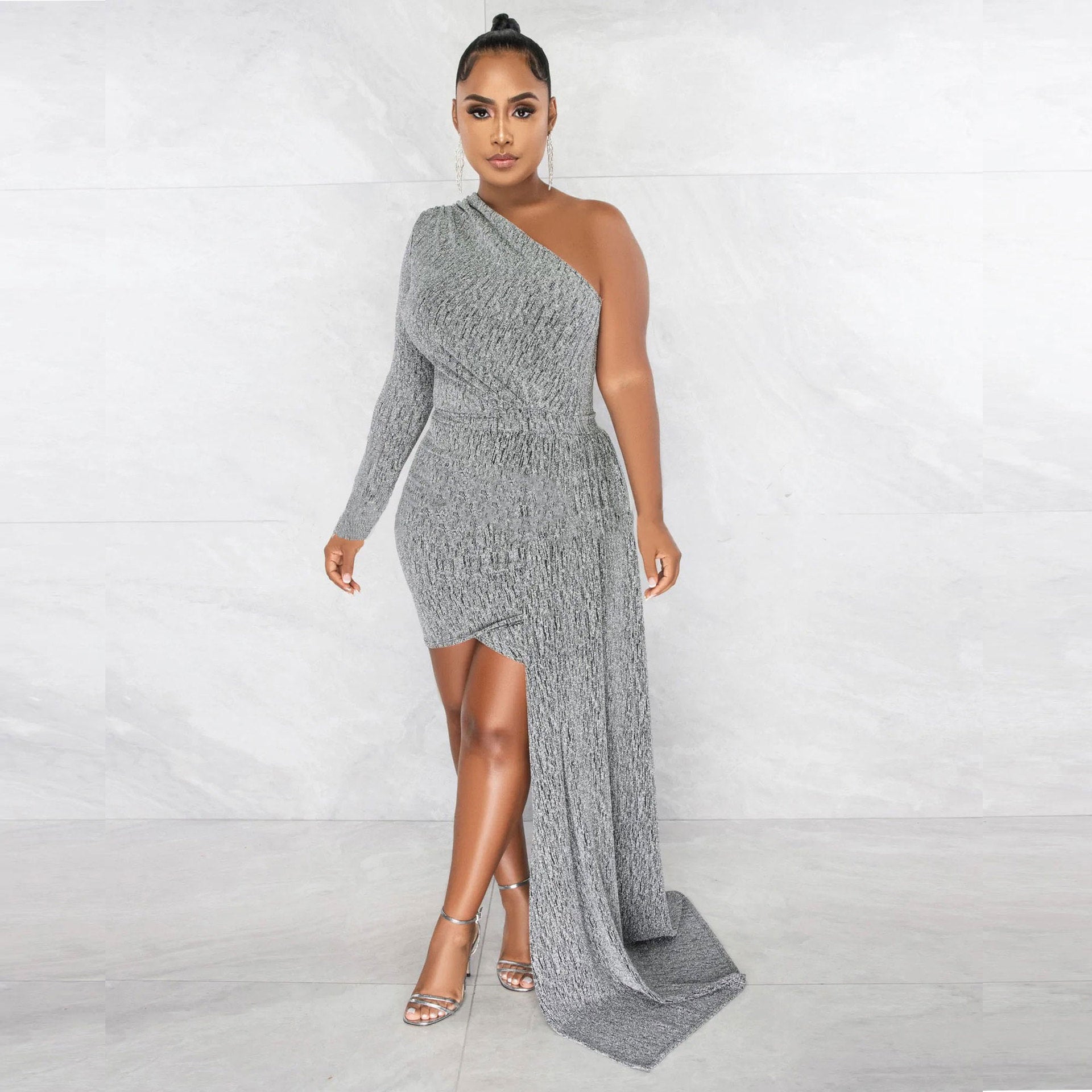 Sexy Slim Fit Solid Dress 7