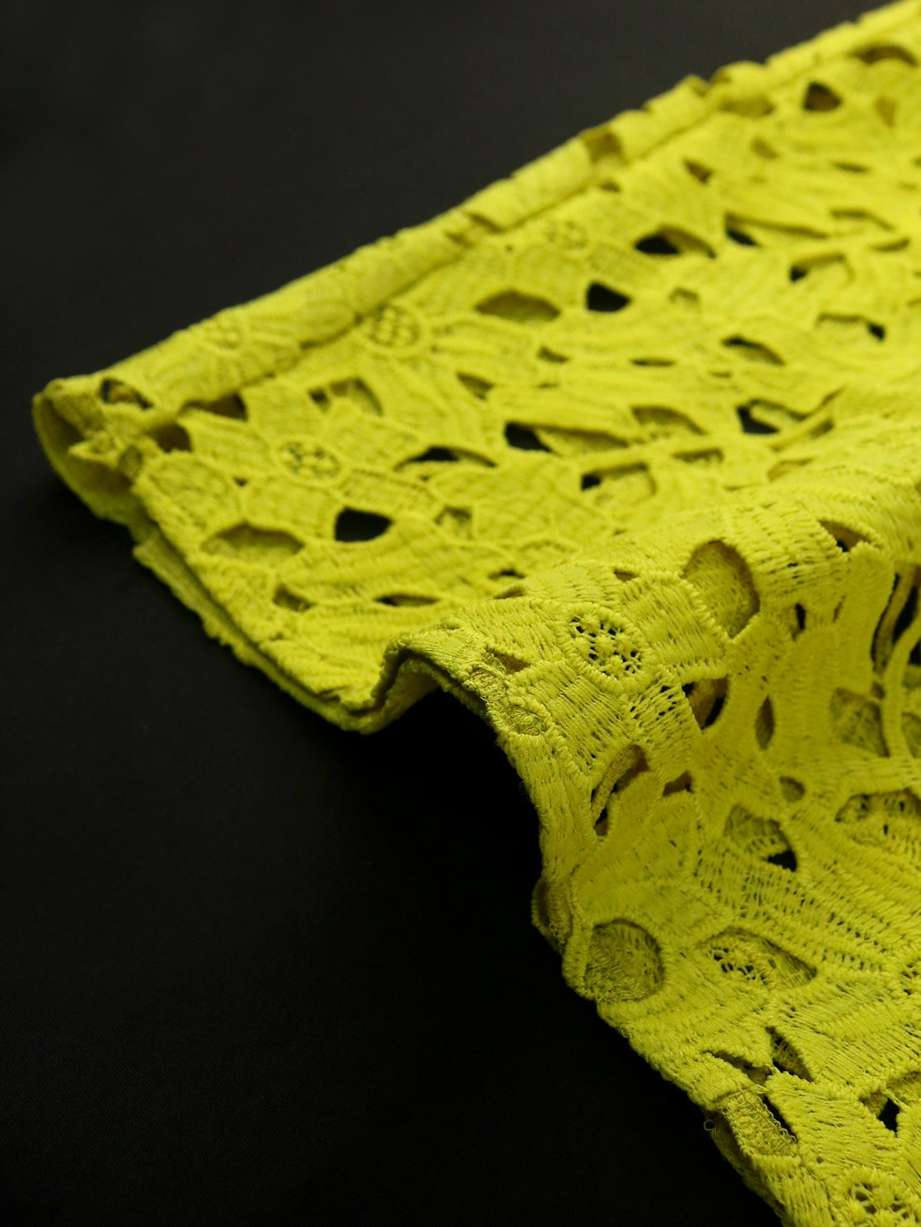 Plus Size Women Half High Neck Lace Dress Two-piece Set 14