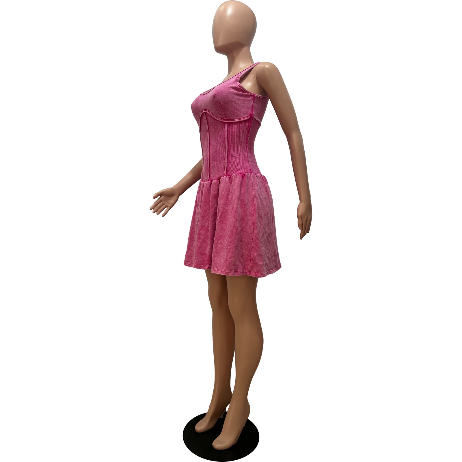 Women Suspender Pleated Dress 9