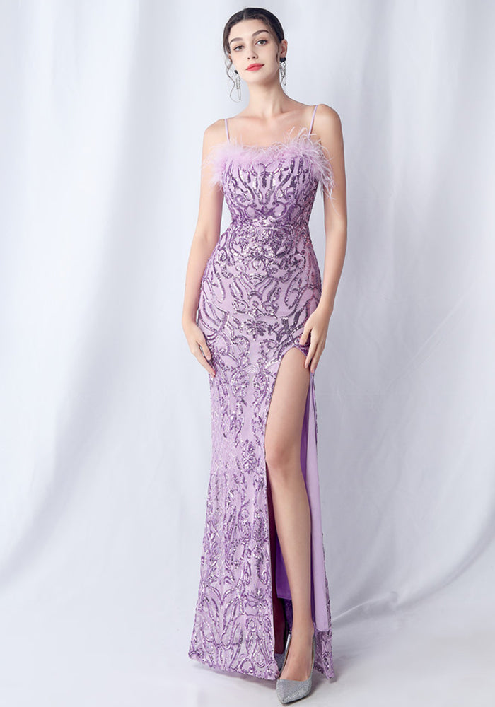 Plus Size Women Sequin Formal Party Maxi Evening Dress