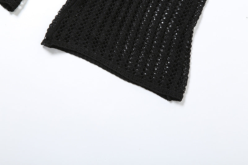 Spring Sexy Halter Neck Low Back Slim Flared Jumpsuit 30