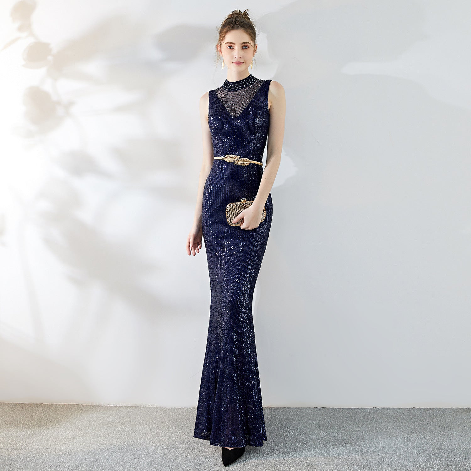 Evening Dress Formal Party Slim Fit Mermaid Annual Meeting Dress 6