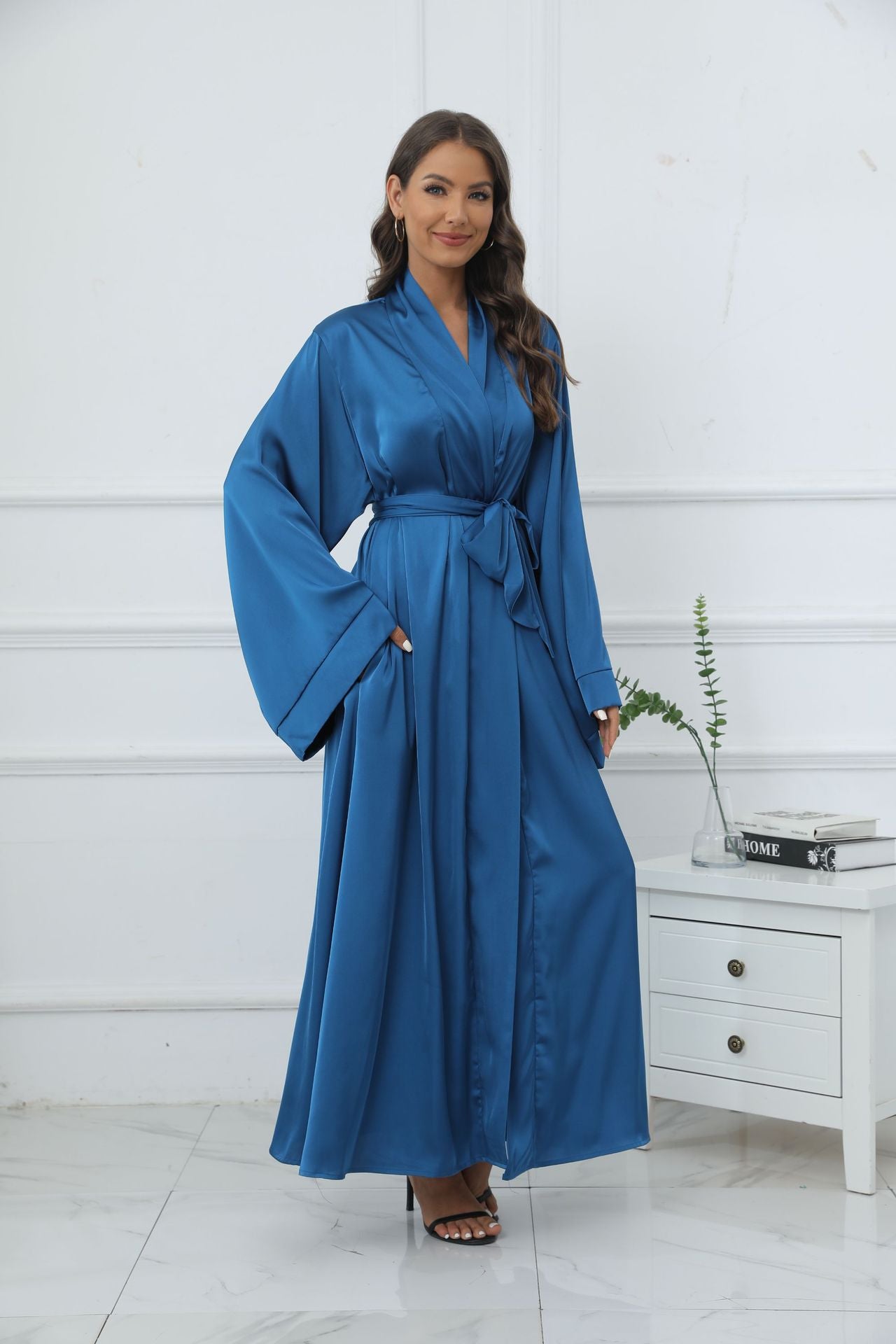 Solid Color Elegant Robe Cardigan 4