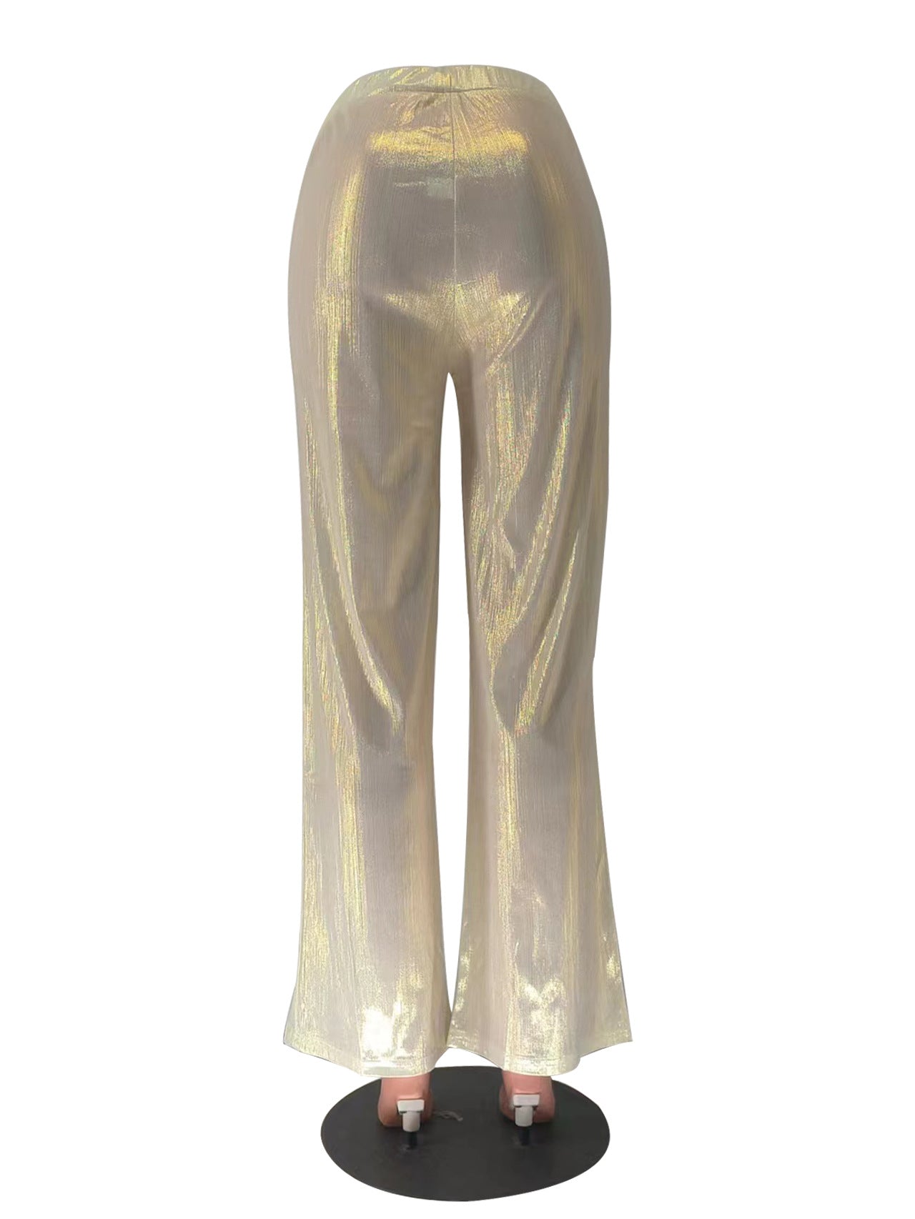 Women Casual Solid Wide-leg Pants 7