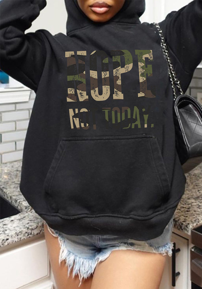 Women 's Fall/Winter Positioning Print Loose Hoodies