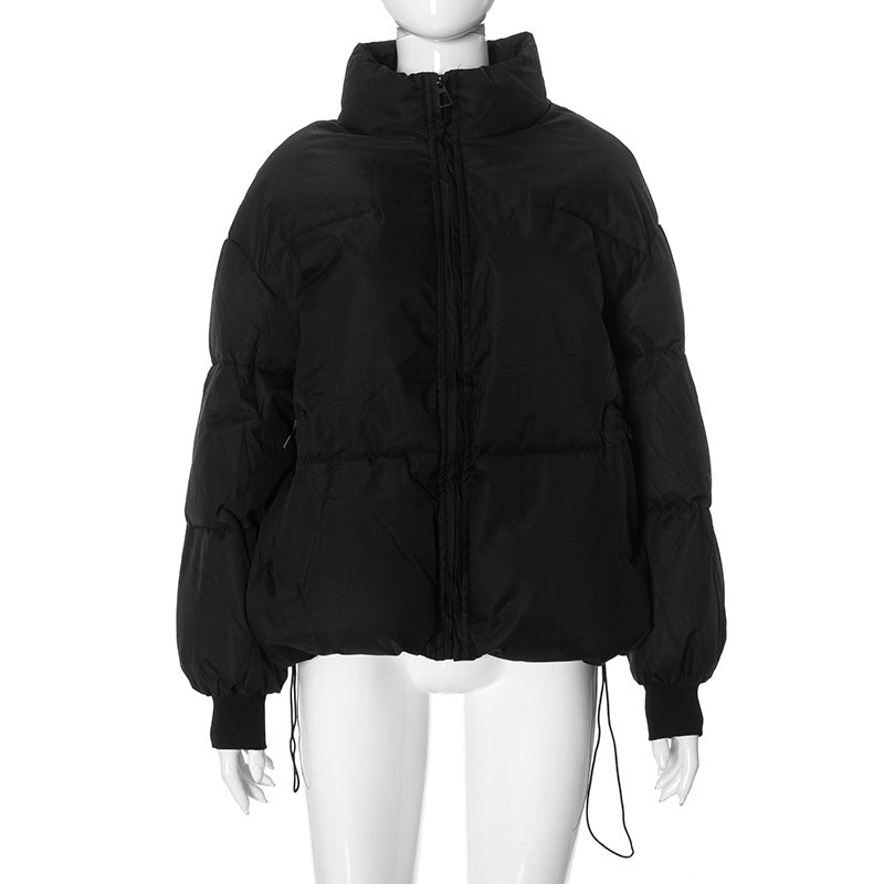 Women long-sleeved high collar zipper warm winter Padding Jacket 14