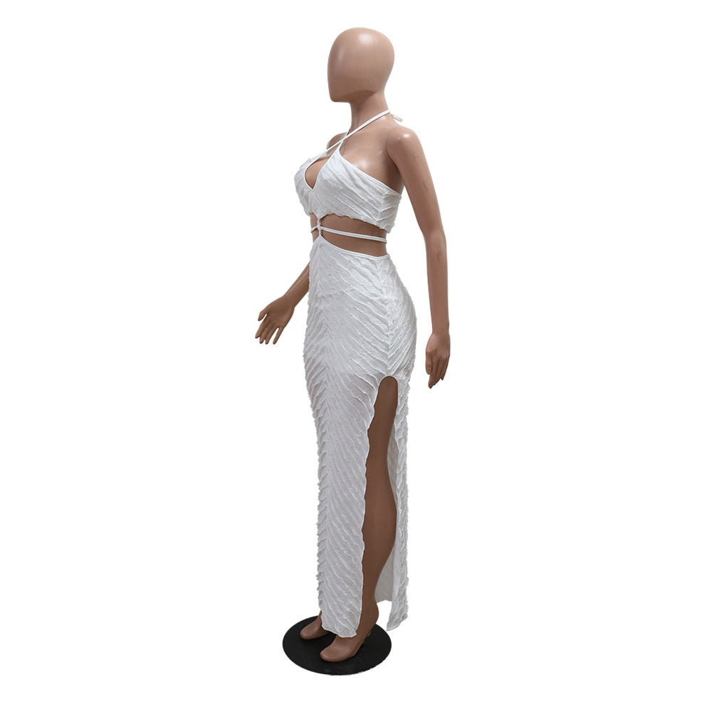 Women Tie Solid Dress 10