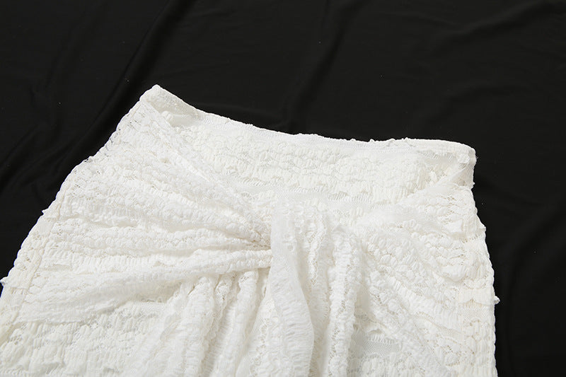 Summer Women's Sexy Strapless Top with Fitted Bodycon Skirt Two-Piece Set 17