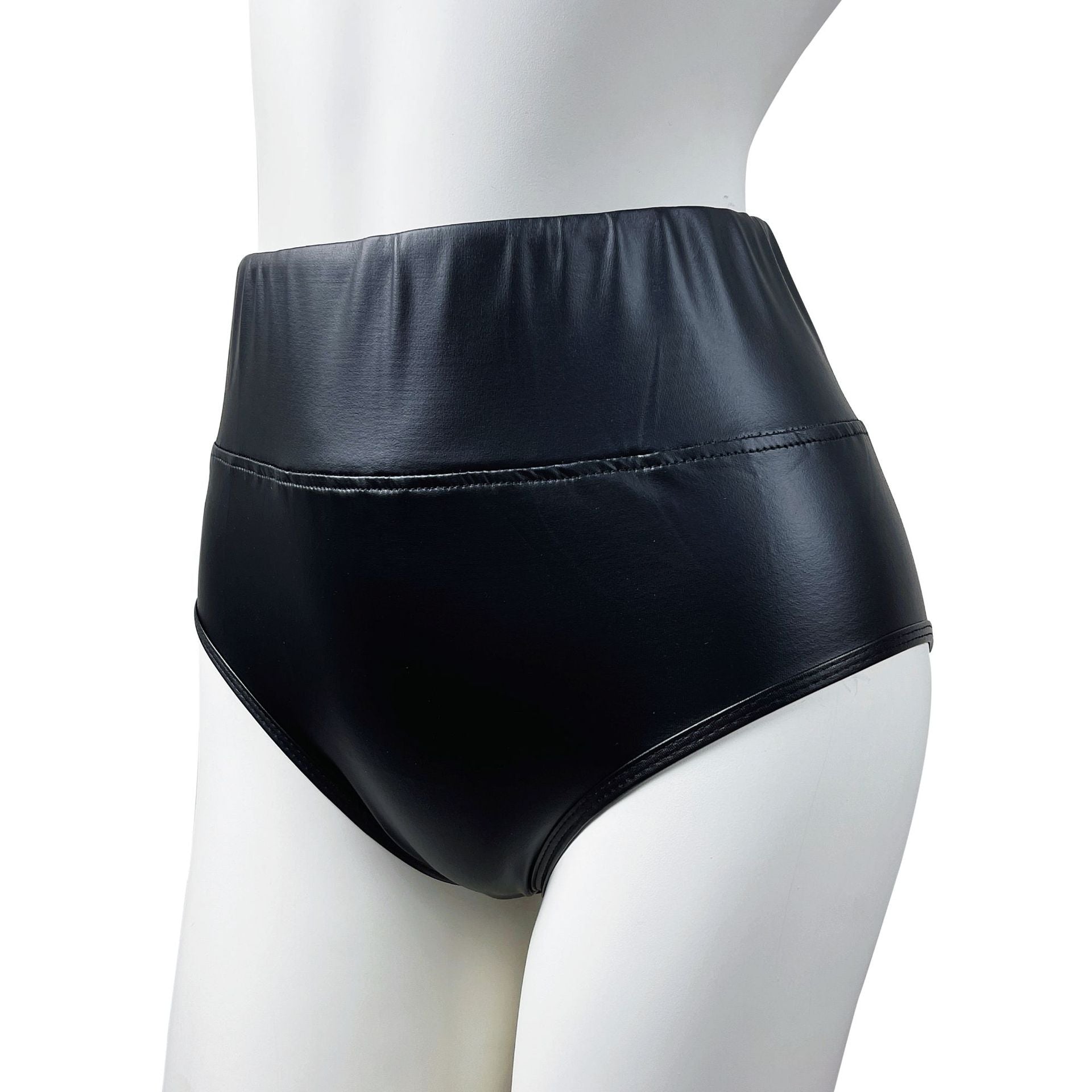Women Stretch Pu-Leather Sexy Sports Shorts 11