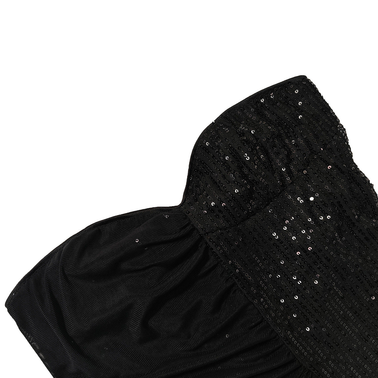 Women's Strapless Slit Sequin Dress 15