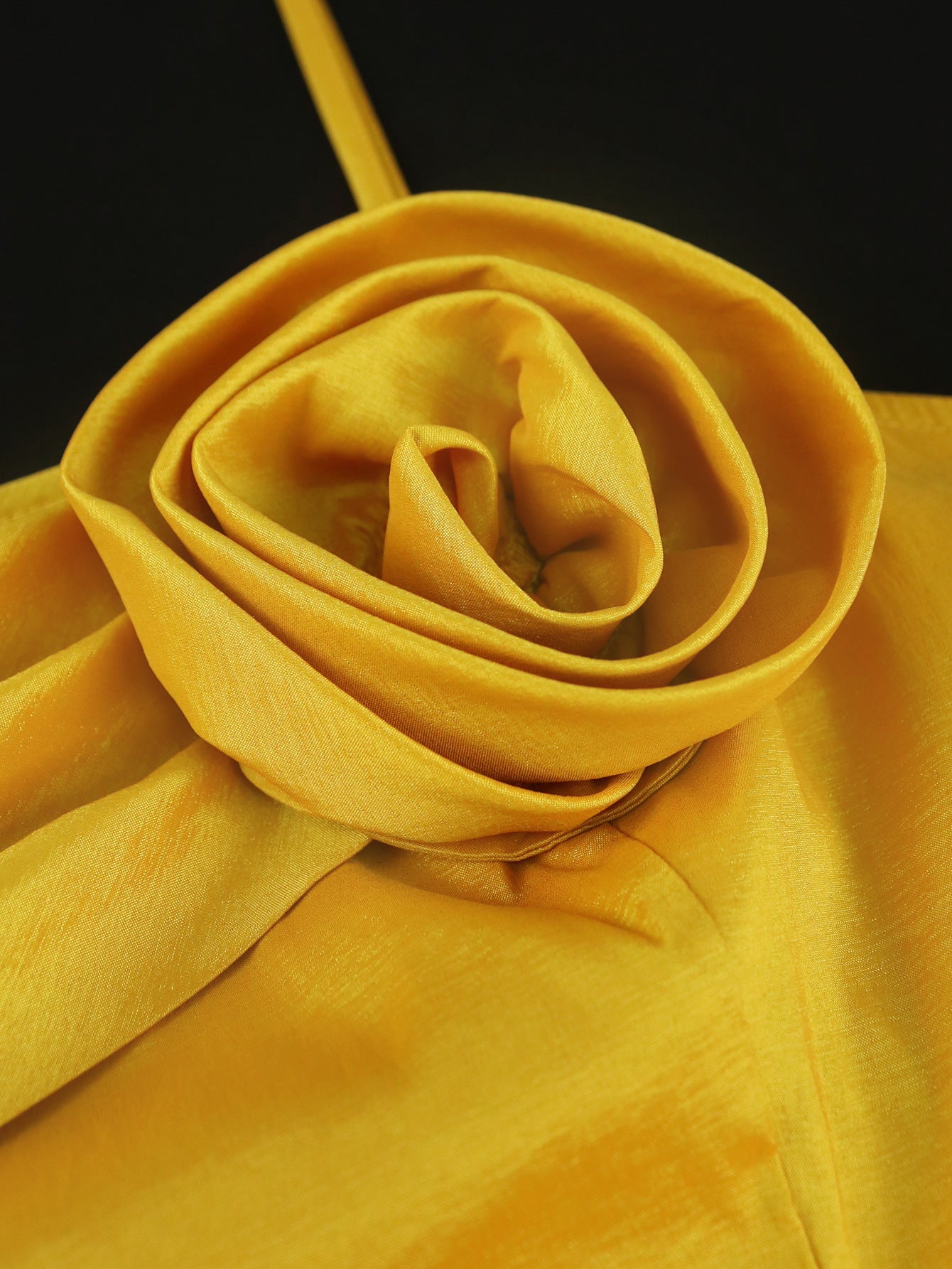 Floral Strapless Mini Dress Sexy Elegant Gold Party Gown 9