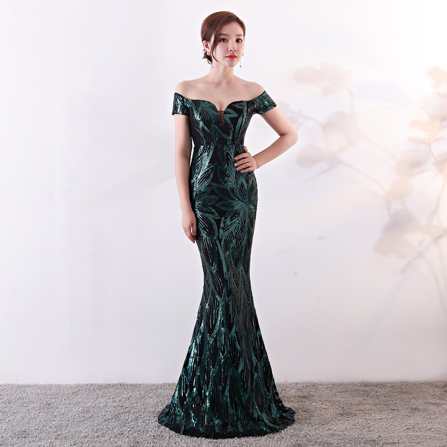 Sequins Sweetheart Mermaid Evening Dress 5