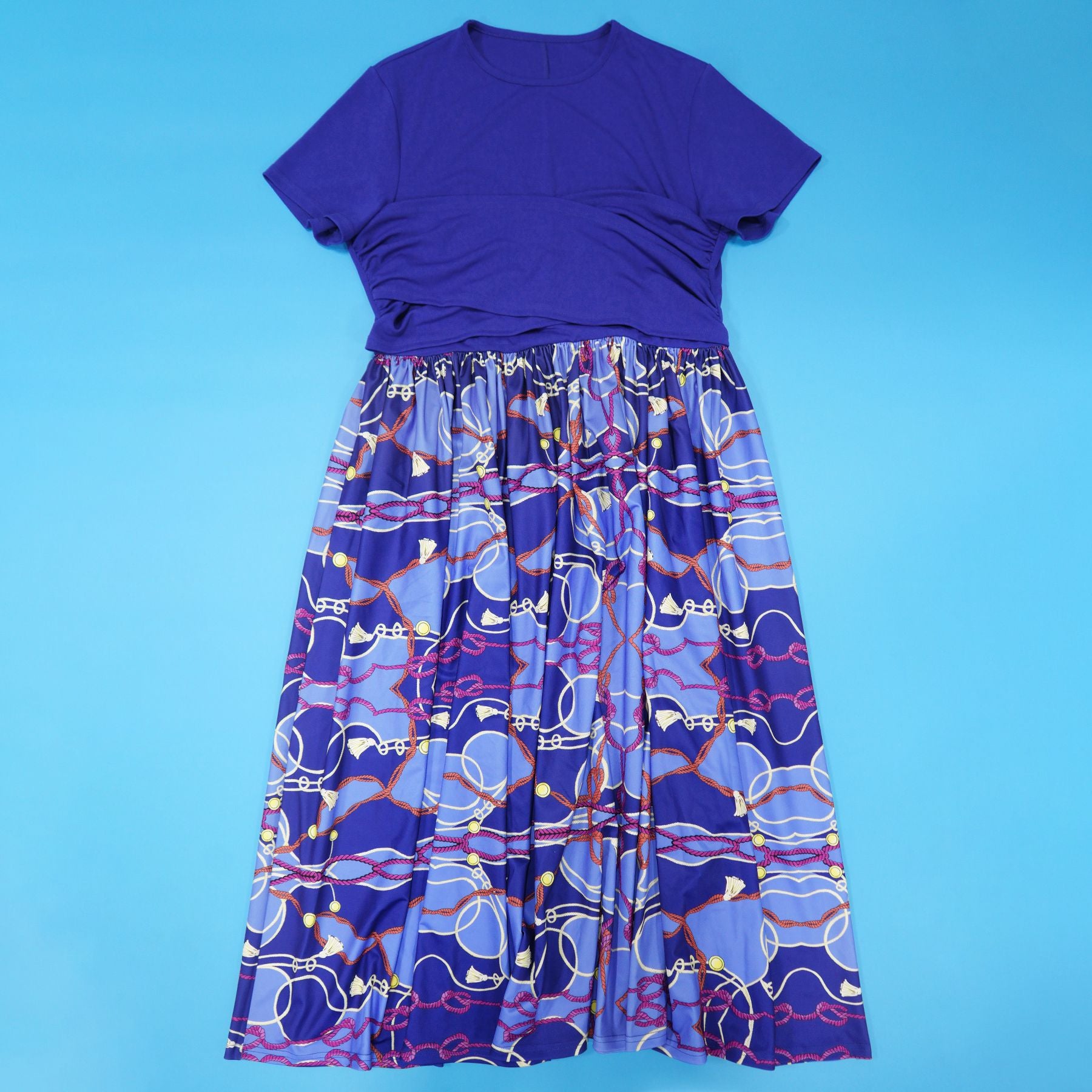 Plus Size African Women Pleated Dress 10