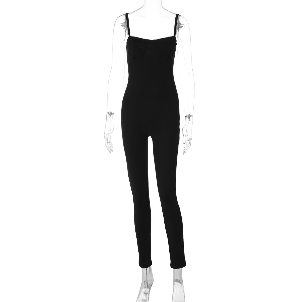 Women's Summer Sleeveless Leopard Print Sexy Strap Tight-Fitting Jumpsuit 10