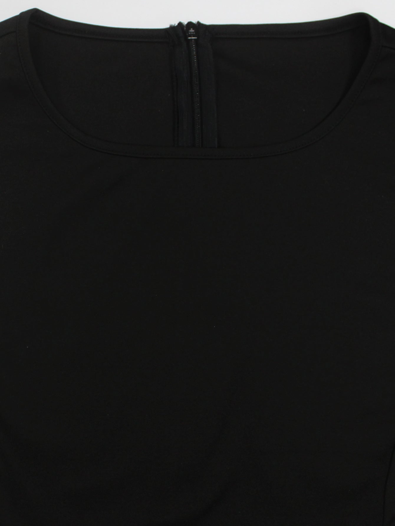 Women's Fashion Elegance Women's Round Neck Sleeveless Pleated Patchwork Plus Size Dress 8