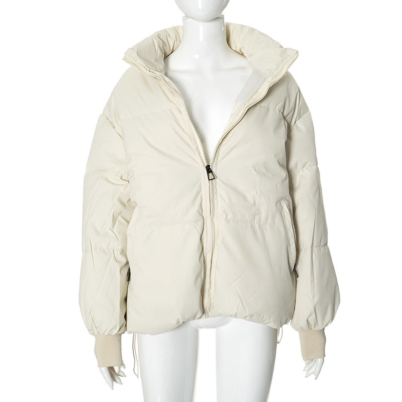 Women long-sleeved high collar zipper warm winter Padding Jacket 13