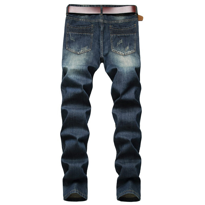 Men'S Style Trendy Distressed Ripped Denim Pants 5