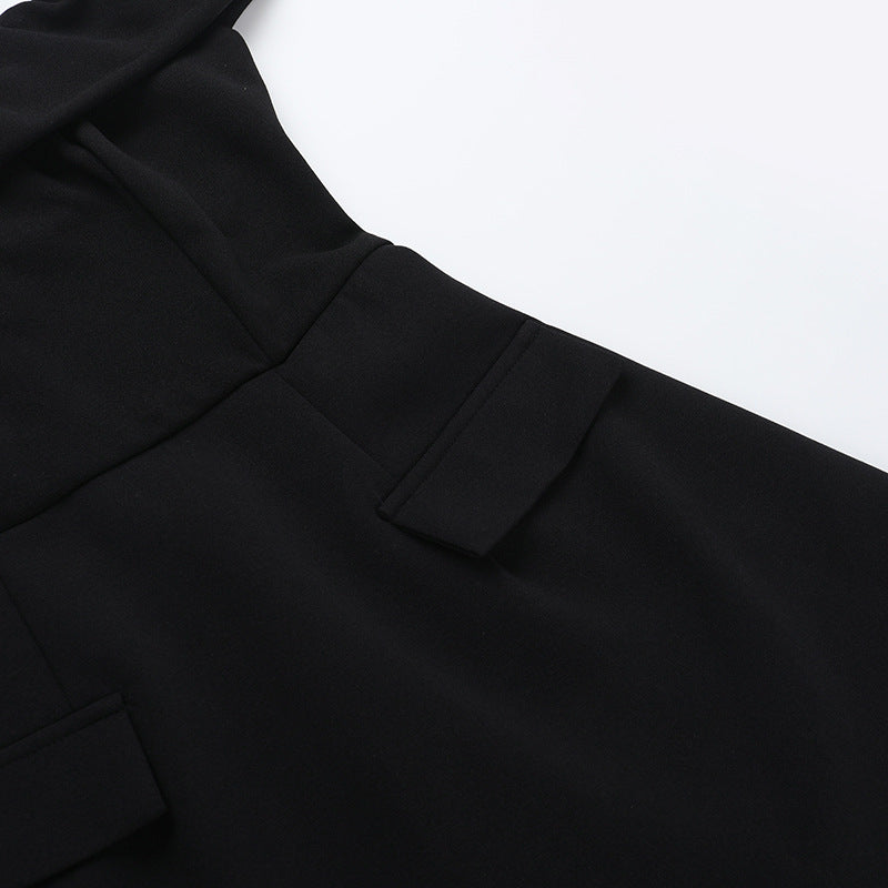 Summer Off Shoulder Slim Waist Chic Short Dress 12