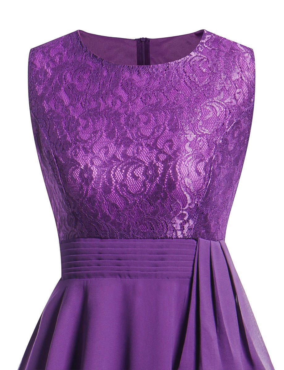 Women chiffon lace dress 48