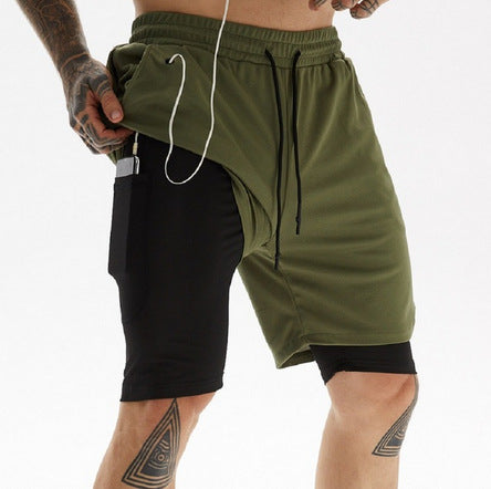 Men's Quick-Drying Knee-Length Shorts Casual Fitness Shorts 18